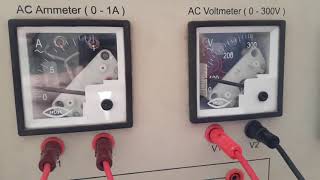 1 Demonstration of PMMC MI Electrodynamometer type indicating instruments [upl. by Rosmarin]