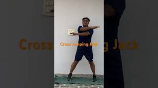 Cross Jumping Jacks for flexibility [upl. by Suanne876]