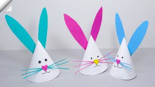 Easter Craft Ideas  Paper RABBIT  Paper Crafts easy [upl. by Isdnil]