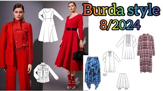 اذا كنتي تبحثين عن الأناقة لملابس الخريف إليكي Burda style 82024 ♥ [upl. by Omrelliug32]