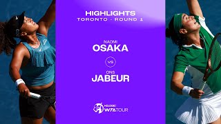 Naomi Osaka vs Ons Jabeur  2024 Toronto Round 1  WTA Match Highlights [upl. by Chamberlin]