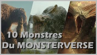 GODZILLA 10 MONSTRES du MONSTERVERSE [upl. by Derag]