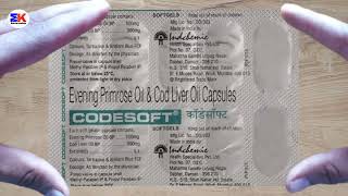 Codesoft Capsule  Evening Primrose oil and Cod liver Oil Capsules  Codesoft Capsule Uses Benefits [upl. by Hepsiba]