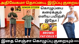 Simple exercises தொப்பை Love handleஐ குறைக்க  வயிறு இடுப்பில் கொழுப்பு சேராது seniors amp all [upl. by Anaeg]