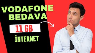 VODAFONE BEDAVA 11 GB İNTERNET 2024 YENİ [upl. by Sophronia398]