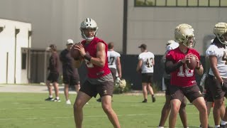 Kubiak begins work at Saints rookie minicamp [upl. by Aihsaei162]