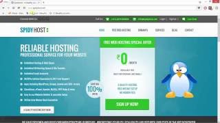 Get Free Web Hosting From Spidyhost  Custom Domain [upl. by Rugg]