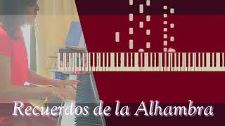 Recuerdos de la Alhambrapianocoversheet [upl. by Yajet]