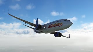 PMDG 737800 Jet2 Landing at Leeds Bradford [upl. by Danni439]