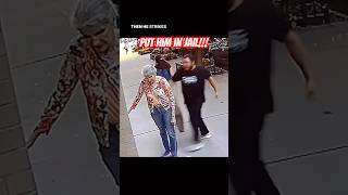 Unhinged Man ATTACKS Woman in Broad Daylight😳 shorts shortsvideo [upl. by Marabel]