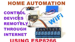 PART1 ESP8266  HOME AUTOMATION CONTROL DEVICES REMOTELY THROUGH INTERNET [upl. by Neret]