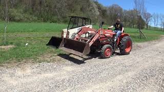 1996 KUBOTA L2350 4X4 TRACTOR WITH LOADER [upl. by Ravel240]