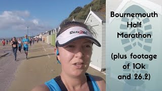 Bournemouth Half Marathon 2019  BMF half 10k amp 262 footage [upl. by Noied437]