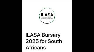 Landscape and architecture bursaries by ILASA [upl. by Bertle]