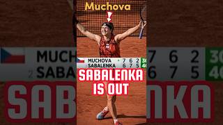 Muchova Ends Sabalenkas French Open Run Books Spot in Final  Sports Studios [upl. by Eahsram]