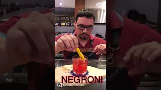 Negroni diferente clássico brasil drinks viral bartender [upl. by Beetner]