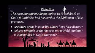 Advent Devotional  Hope  First Sunday [upl. by Llaccm270]