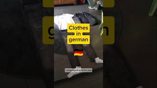 Clothes in german languagelearning easy shorts [upl. by Barnet120]