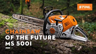 STIHL MS 500i  The first chainsaw of the future I Thats why [upl. by Vallie]