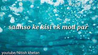 SAANSON KE KISI EK MOD PAR WhatsApp StatusSrkRaheesLove whatsApp status [upl. by Albrecht]