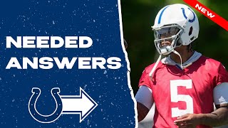 The Indianapolis Colts Have All The Answers To Training Camps Biggest Questions [upl. by Bendix]