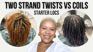 Starter Locs Twists Vs Coils  Loctician Advice [upl. by Nahtanaj]