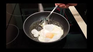 Cómo hacer un Huevo frito Perfecto Huevos Fritos con Puntilla [upl. by Lemrac]