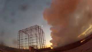 INSIDE THE FIREBALL GoPro Hero 2 amp The Inferno When Antares Orb3 Rocket Blows Up [upl. by Tapes]