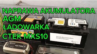 Naprawa akumulator AGMŁadowarka CTEK MXS 10 [upl. by Sirret]