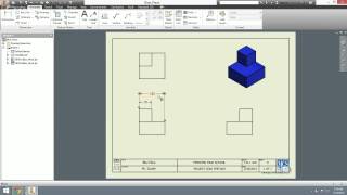 AutoCAD Inventor PLTW Drawing File [upl. by Venu]