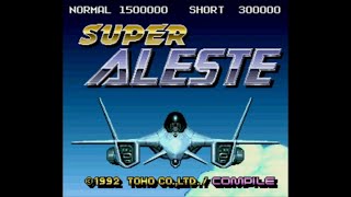 Super Aleste  Super Nintendo Entertainment System  Intro amp Title Screen [upl. by Honan]