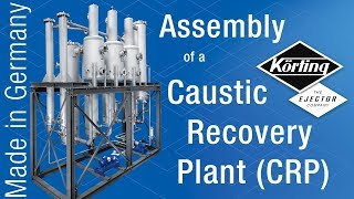 Assembly of a Körting Caustic Recovery Plant CRP for the textile industry timelapse [upl. by Durstin]