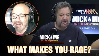 Mick Molloy amp Mark Geyer Reveal What Makes Them Rage  Mick amp MG In The Morning [upl. by Aerdno64]