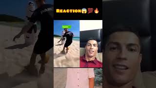 Cristiano Ronaldo Reacts 😱 shorts respect [upl. by Irbmac]