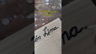 placa direccional de madera [upl. by Idmann841]