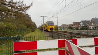 10 bakken snotneus virm rijden over overgang heilooërbos \\ railroad crossing Heilooërbos NL [upl. by Ardnassela]