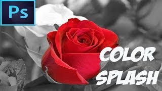 Adobe Photoshop CC Tutorial  Color Splash Effect For Beginners [upl. by Ivette25]