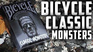 Deck Review  Bicycle Classic Monsters Playing Cards HD [upl. by Erapsag]