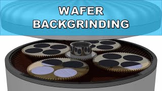 Eng Sub Wafer Backgrinding Process Wafer thinning Wafer lapping [upl. by Ikim]