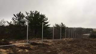 New fence project at old North Truro Air Force Station 112618 [upl. by Enilemme769]