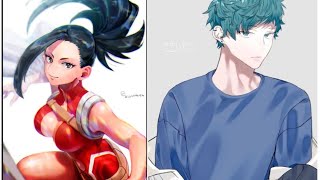 Bullied Deku x Momo  At Your Service Maam OneShot Texting Story MHA Texting Story [upl. by Adnorrehs476]