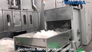 NonWoven Needle Punched Felt Production LIne Geotextile fabric production line [upl. by Gruber909]