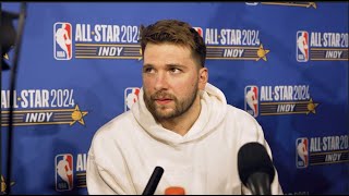 Mavs Luka Doncic Speaks After 2024 NBA AllStar Game [upl. by Castera]