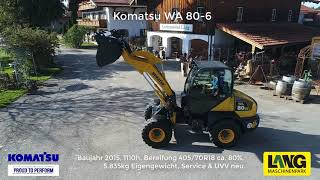 Komatsu WA 806 DEMO  Lang Machinery [upl. by Eilesor671]