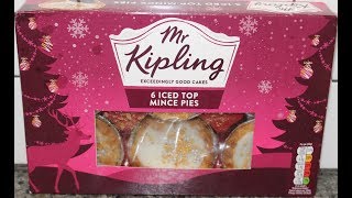 Mr Kipling Iced Top Mince Pies Review [upl. by Giza]