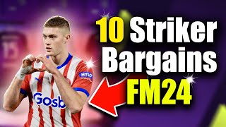 10 Best Budget Strikers in Football Manager 2024  FM24 Bargains [upl. by Hemingway379]