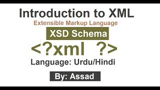 XML Schema Brief Introduction UrduHindi Part 14 [upl. by Esyli119]