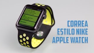 Correa estilo Nike para Apple Watch  Análisis en Español [upl. by Odrahcir]