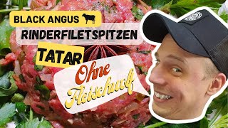 Beef Tatar selber machen  Rezept aus Black Angus Rinderfiletspitzen [upl. by Dagny]