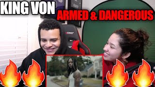 King Von  Armed amp Dangerous REACTION [upl. by Terza]